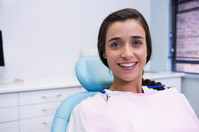 Close-up of a dental patient’s healthy, dazzling smile