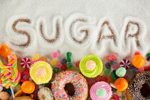 Donuts, cupcakes, and other foods high in sugar
